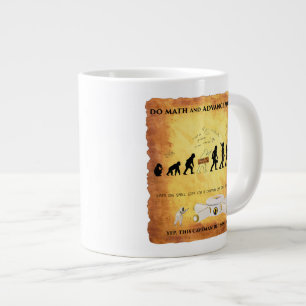 KoffieMok Deze Smart Caveman doet Wiskunde Grote Koffiekop
