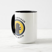 KoffieMok Deze Smart Caveman doet Wiskunde Mok (Voorkant links)