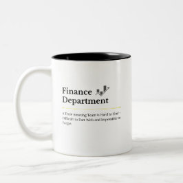 Koffiemok Finance Afdeling Tweekleurige Koffiemok