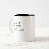 Koffiemok Finance Afdeling Tweekleurige Koffiemok (Voorkant links)