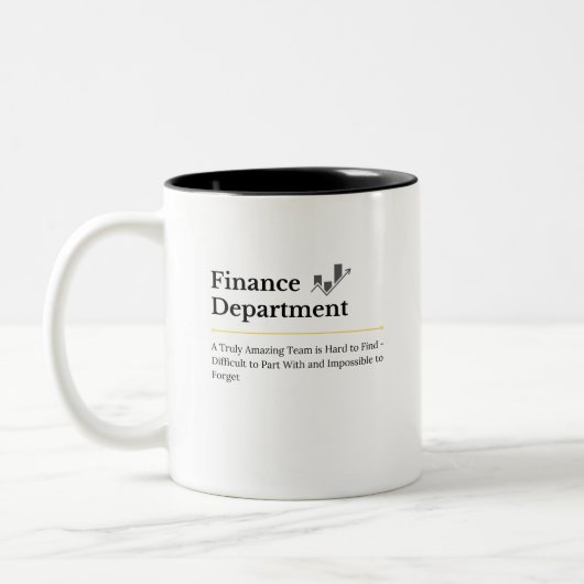 Koffiemok Finance Afdeling Tweekleurige Koffiemok (Links)