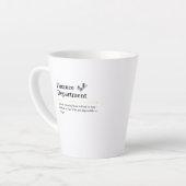 Koffiemok Financiële Afdeling Latte Mok (Linkerhoek)