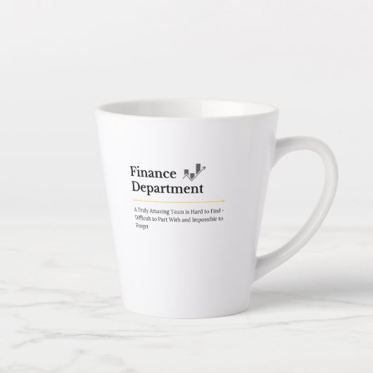 Koffiemok Financiële Afdeling Latte Mok (Rechts)