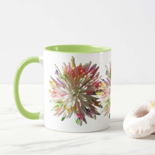 KoffieMok - Gedopte witte spinmum Mok (Met donut)