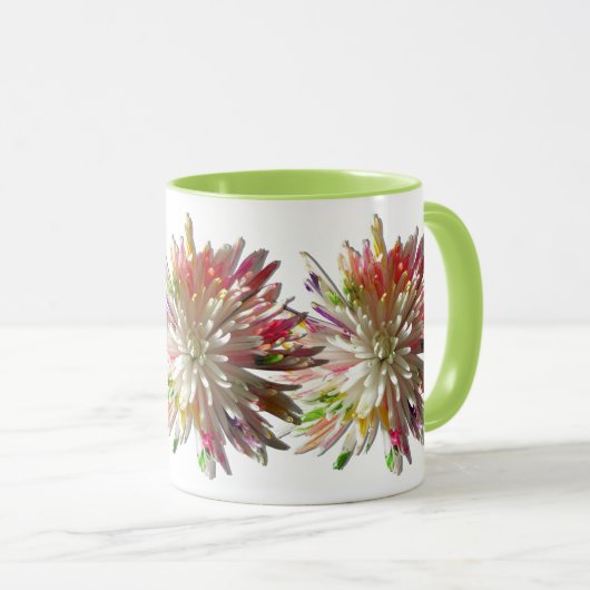 KoffieMok - Gedopte witte spinmum Mok (Voorkant rechts)