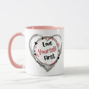 Koffiemok 'Hou eerst van jezelf' Mok