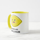 KoffieMok | Kute Design Lemon Squeeze | Tea Cup Mok (Voorkant links)