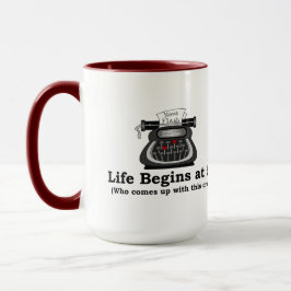 Koffiemok Leven Begint Op 50 Mok