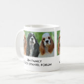 KoffieMok met 3-parti-gekleurde Cockers (Voorkant links)