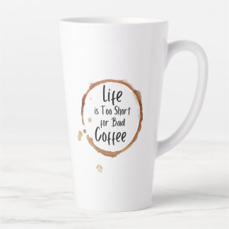 Koffiemok met alleen goede koffie latte mok