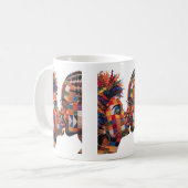 Koffiemok met de Kunst van het Quilten (Voorkant links)