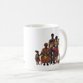 Koffiemok met de kunst van vrouwelijke quilsters (Voorkant rechts)