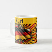 Koffiemok met Duitse vlag. (Voorkant links)