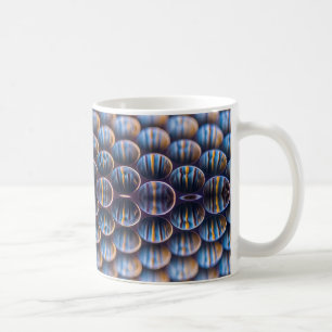 KoffieMok met Futuristic Honeycomb Afbeelding