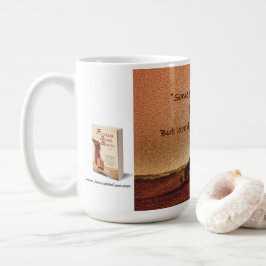 koffiemok met inspirerende quote over kunst