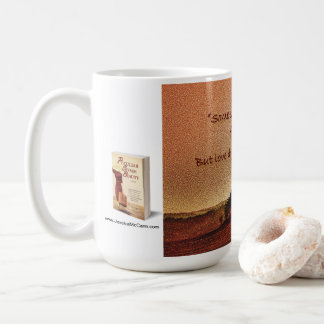 koffiemok met inspirerende quote over kunst