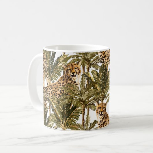 Koffiemok met luipaardprint (Voorkant links)