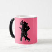 KoffieMok met Tango Dancer - Aangepaste kleuren Magische Mok (Voorkant links)