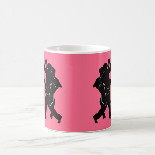 KoffieMok met Tango Dancer - Aangepaste kleuren Magische Mok (Center)