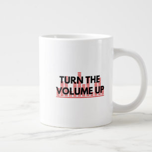 Koffiemok met 'Turn The Volume Up' Grote Koffiekop