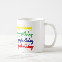 Koffiemok met "Verjaardagsfelicitaties"