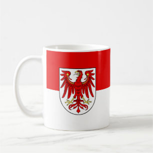 Koffiemok met vlag van Brandenburg