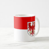 Koffiemok met vlag van Brandenburg (Voorkant rechts)
