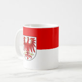 Koffiemok met vlag van Brandenburg (Voorkant links)