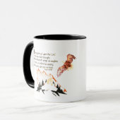 Koffiemok met vleugels als adelaars mok (Voorkant links)