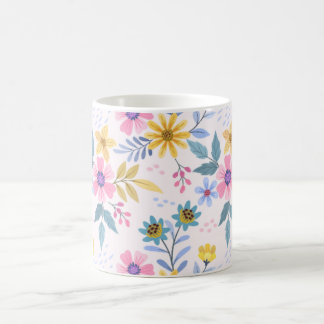 Koffiemok Mooie kleurrijke Bloemmotief