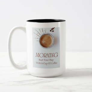 Koffiemok ontwerp met strakke elegantie tweekleurige koffiemok