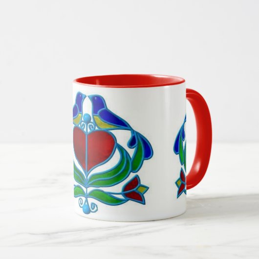 KoffieMok — PA Nederlands Distelfink-ontwerp Mok (Voorkant rechts)