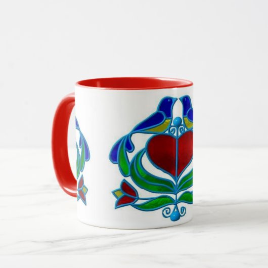 KoffieMok — PA Nederlands Distelfink-ontwerp Mok (Voorkant links)