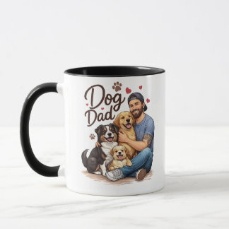 Koffiemok Proud Dog Dad – Cute Cadeau voor Hondenl Mok