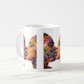 Koffiemok ter ere van de kunst van het quilten (Voorkant links)
