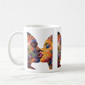 Koffiemok ter ere van de kunst van het quilten (Links)