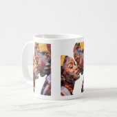 Koffiemok ter ere van de kunst van het quilten (Voorkant links)