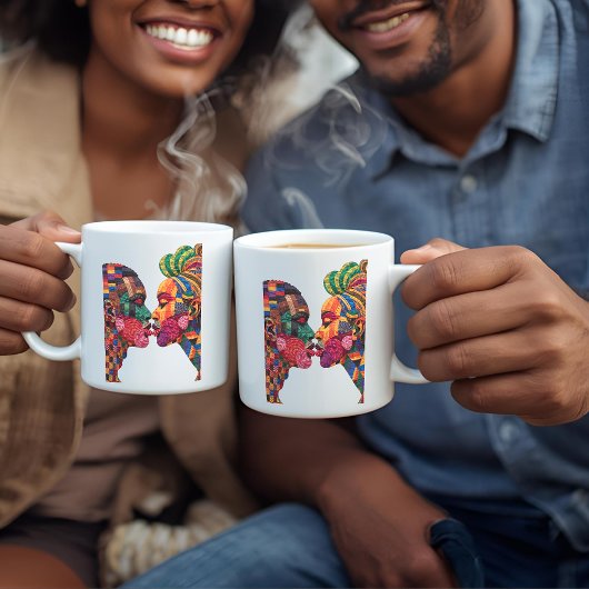 Koffiemok ter ere van de kunst van het quilten