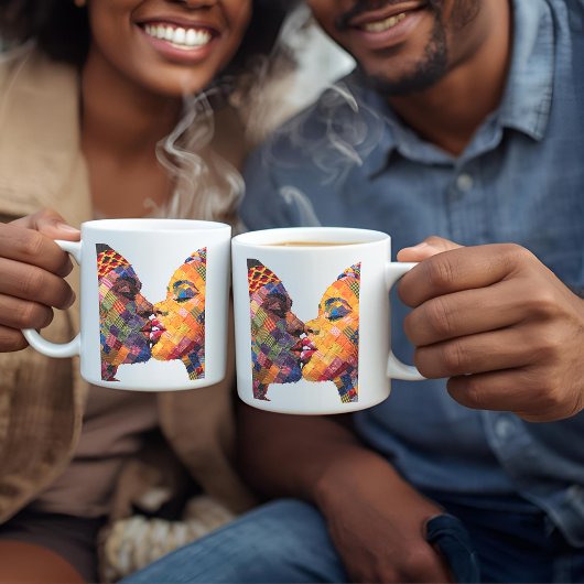 Koffiemok ter ere van de kunst van het quilten