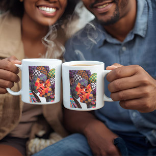 Koffiemok ter ere van de kunst van het quilten