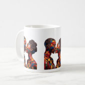 Koffiemok ter ere van de kunst van het quilten (Voorkant links)