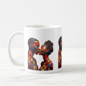 Koffiemok ter ere van de kunst van het quilten (Links)
