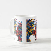 Koffiemok ter ere van de kunst van het quilten (Voorkant links)