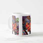 Koffiemok ter ere van de kunst van het quilten (Voorkant links)