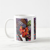 Koffiemok ter ere van de kunst van het quilten (Links)
