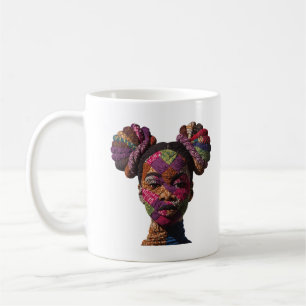 Koffiemok ter ere van de kunst van vrouwelijke qui