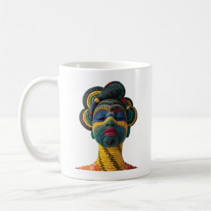 Koffiemok ter ere van de kunst van vrouwelijke qui
