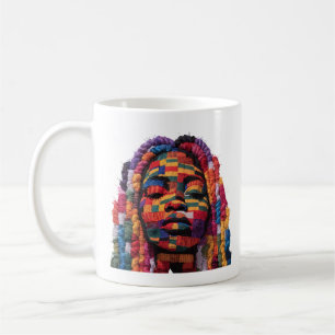 Koffiemok ter ere van de kunst van vrouwelijke qui