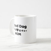 Koffiemok Trots Hond Moeder (Voorkant links)