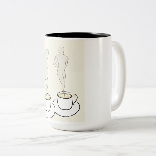 Koffiemok Tweekleurige Koffiemok (Voorkant rechts)